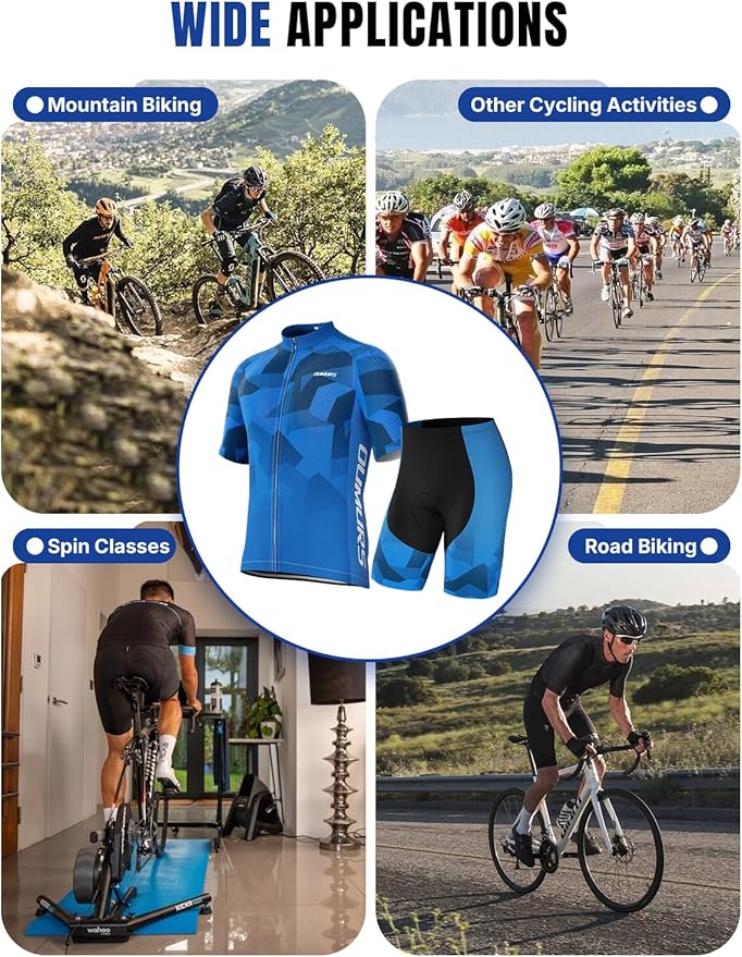 Cycling Jersey Set Short Sleeve Suits Men Bike Clothing Road Bicycle Shorts Padded Outfits