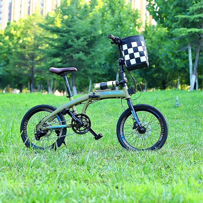 Bike Basket with a Fixed Holder,Kids Small Scooter Tricycle Accessories Kit with Bells Tools,Rust-Resistant Electric Bicycle Front Baskets Accessories for Women and Men