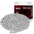 BUCKLOS 6/7/8/9/10/11/12 Speed Bike Chain, High Performance Lightweight Bicycle Chains for Road Bike/Mountain Bike/Ebike,Compatible with Shimano, SRAM, Campagnolo Silver/Gold