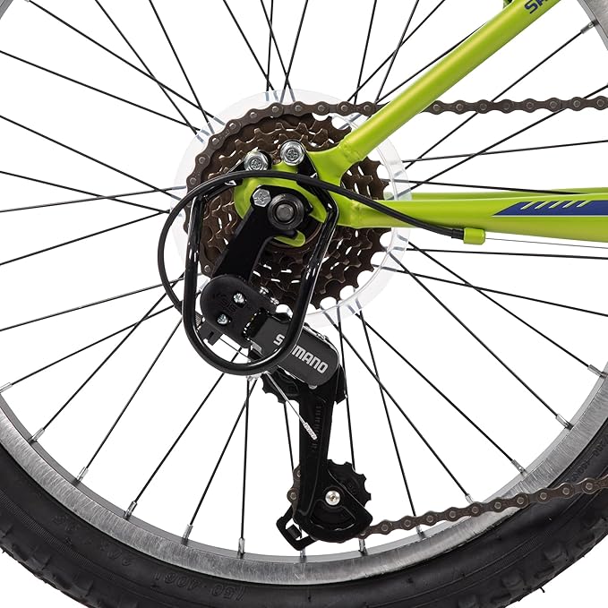 Huffy Stone Mountain Bike for Men and Women, 20”/24”/26”, 6-Speed (20”) or 21-Speed, Front or Dual Suspension (Varies), Multiple Colors, Adjustable Saddle, Shimano Equipped, All-Terrain Tires