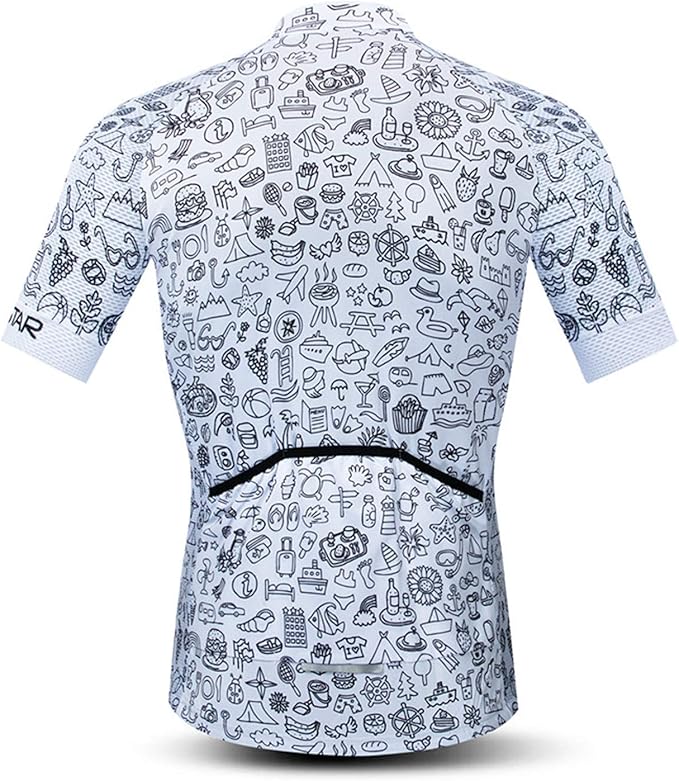 JPOJPO USA Cycling Jersey Men Road Bike Shirt Summer Biking Tops Short Sleeve Bicycle Clothes Cycle Wear Breathable