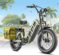 eAhora Juliet Pro 2 Electric Bike for Adult, Dual Motor | 5200W/1200W | 43/31 Mph | 70Ah/60Ah 200 Miles Long Range | 20" Fat Tire | for Commute | Delivery | Women