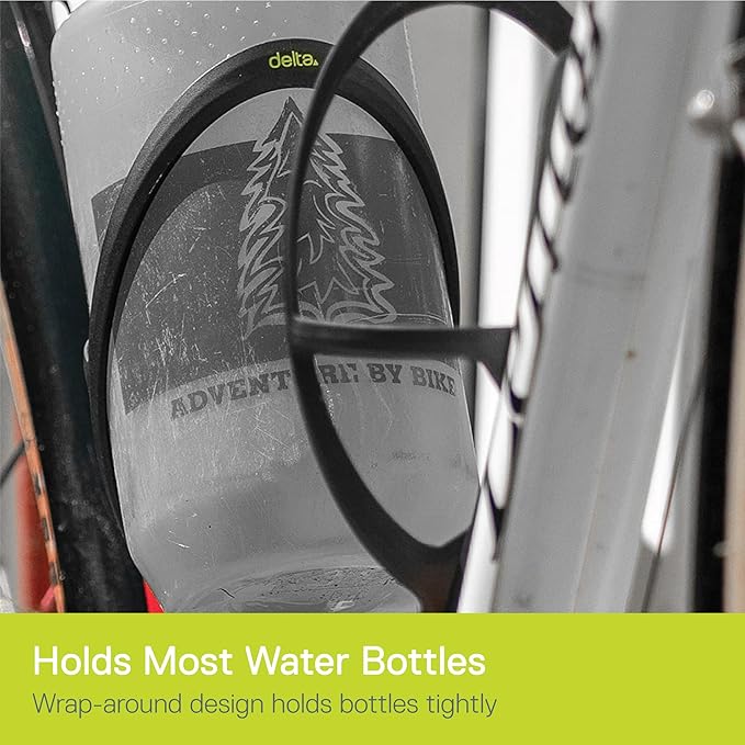 Carbylon Water Bottle Cage (2-Pack) by Delta Cycle, Ultra Lightweight 17 Grams, Carbon Fiber & Nylon Bike Bottle Holder