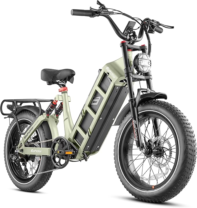 eAhora 2026 Juliet Pro 2 43-31Mph Electric Bike for Adults 5400W Dual Motor Ebike 60V/70Ah 48V/60Ah 200+Miles Long Range Electric Bicycle 20" Fat Tires Full Suspension Electric Mountain Bike