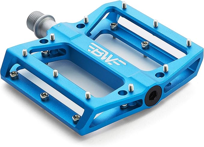 Berm Platform Bike Pedals - Lightweight Aluminum Flat Pedals for MTB and BMX