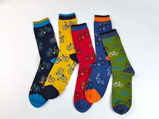 Lavencious Mens Bamboo Mid-Calf Cycling Sports and Dress Socks for Men Sock Size 10-13,13-15