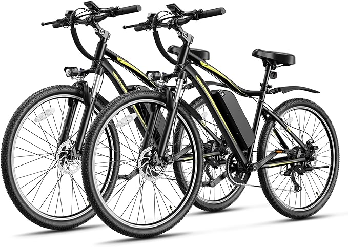 Heybike Electric Bike for Adults, 28mph Electric Mountain Bike, 1200W Peak Motor, up to 50Miles, 480WH Removable Battery Ebike, 27.5" Tires, 7-Speed & Front Suspension