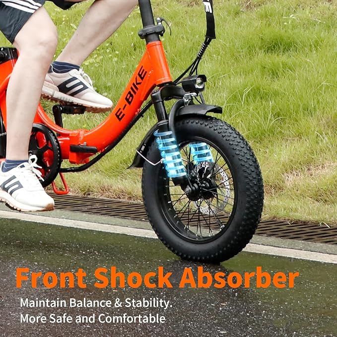 Electric Bike for Adults, 750W Long Range Foldable Ebike with One/Dual Removable Battery, 40-120 Mile/25-30MPH, 20"/16“ Fat Tire Electric Bicycle