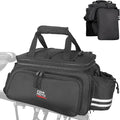 KEMIMOTO Bike Rear Rack Bag Bicycle Trunk Bag Expandable 10-20L Capacity Water Resistant Multifunctional Bicycle Pannier with Rain Cover Bike Saddle Bag for Rear Rack Shopping Commuter Cycling Trip