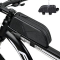 Waterproof Top Tube Bike Bag for Mountain Bikes, Large Capacity Front Triangle Storage Pouch with Reflective Stripes, Protect Your Phone, Money and Other Valuable Items