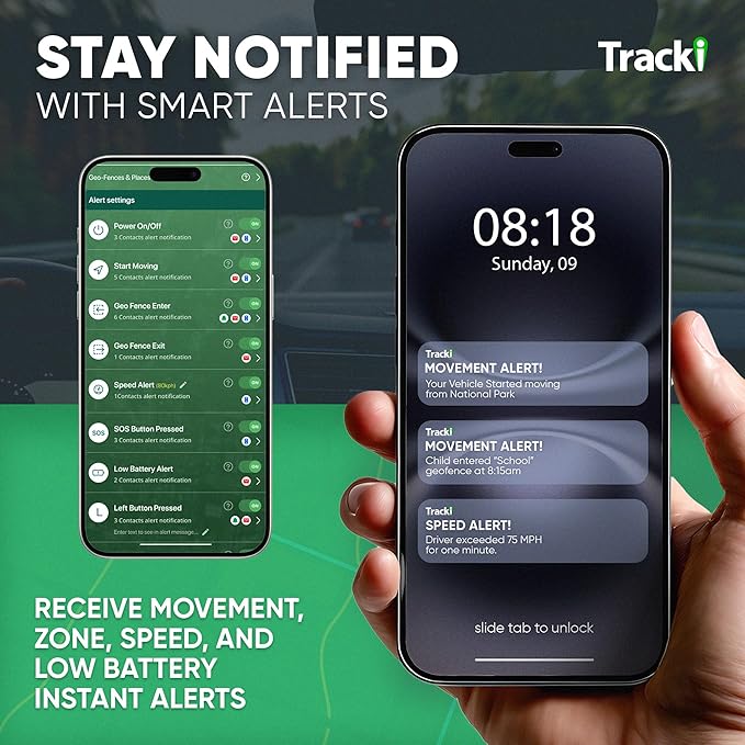 Tracki GPS Tracker with Waterproof Magnetic Mini Box and +3500mAh Battery Extender for Vehicles - 4G LTE, US-Made Tech Small GPS Tracking Device for Car, US & Worldwide (Subscription Required)