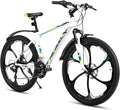HILAND 26" MTB Mountain Bike for Men Women Adults, 18-Speed, Disc Brake, Lightweight Aluminum Frame, 3/6 Spoke Wheel