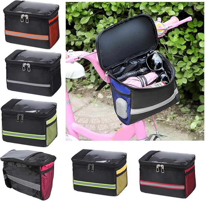 Road Bikes Handlebars Bag Large Bicycles Front Storage Pouches Waterproof Phone Bag Bikes Frame Panniers Organizers Pouc