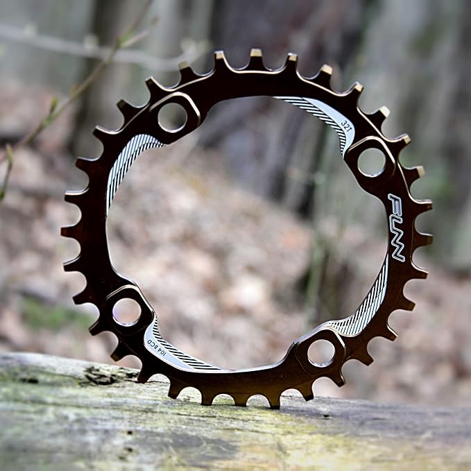 Funn Solo Narrow Wide Chainring for 9 10 11 12 Speed Chain, Fits 104mm BCD Interface Crankset, Single Speed Bike Chain Ring for MTB, BMX Bike, Gravel Bike and Road Bike