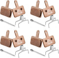 Zacro 2/4 Pairs Bike Brake Pads, Ceramic Bicycle Disc Brake Pads Fit for Tektro Shimano TRP Deore Br-M575 B01s Mt200 M525 M515 T615 T675 M505 M495 M486 M485, Mountain MTB Ebike Brake Pads Replacement