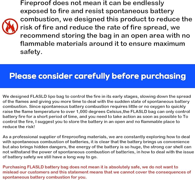FLASLD Fireproof Electric Scooter Battery Hanging Bag, 15.3 x 5.9 x 4in Ebike Battery Bag, Electric Bike Bicycle Saddlebag, Storage Ebike Bag