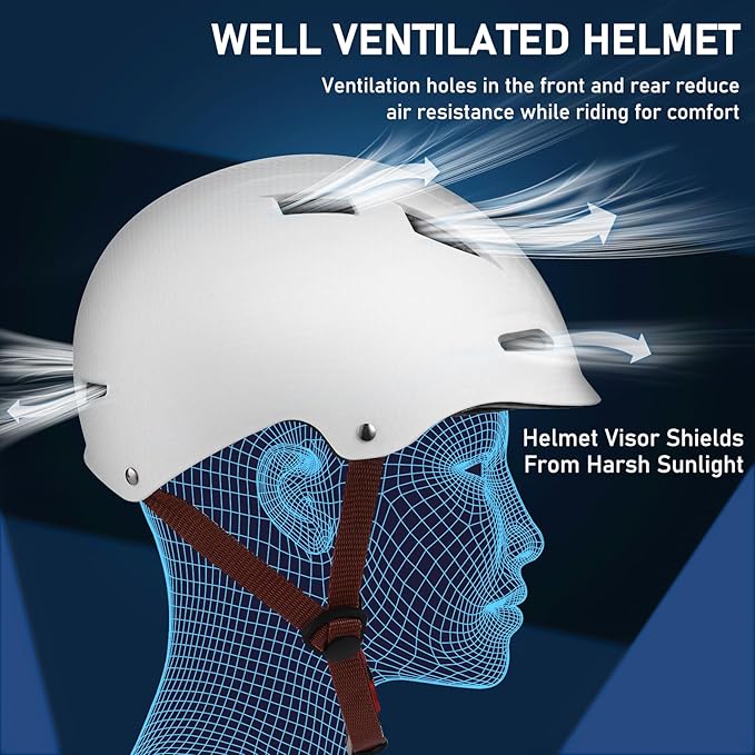 Bike Helmet for Adults, Bicycle Helmet Women Men, Lightweight Commuting Road Biking Skating Cycling Helmet with Adjustable Dial