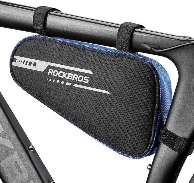 ROCKBROS Bike Frame Bag Triangle Storage Bag Bike Accessories Pouch Cycling Pack for MTB Road Bicycle