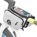 Rhinowalk Bike Frame Top Tube Bag with Touchable Phone Holder Side Pockets Bicycle Bag with Sensitive Touch Screen