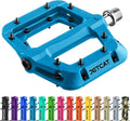 Mountain Bike Pedals Flat - MTB Pedals Flat, Bicycle Pedals for BMX/MTN/Road/Gravel/EBike, BMX Pedals, Platform Pedals, Adults & Kids Bike Replacement Upgrades Parts 9/16
