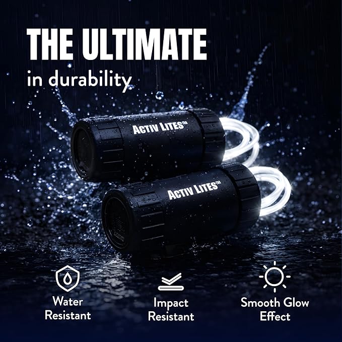 Activ Life 2-Tire Pack LED Bike Wheel Lights with Batteries Included, Get 100% Brighter and Visible from All Angles for Ultimate Safety and Style