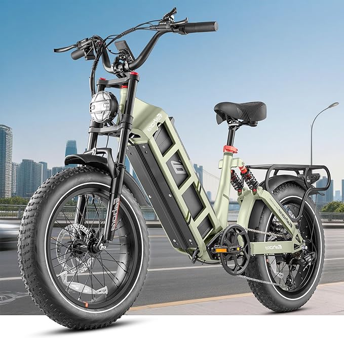 eAhora Juliet Pro 2/Juliet 2/Juliet Electric Bike for Adults 43Mph Peak 5400W/1700W/1200W Dual Motor Ebike 60V-52V 70Ah-60Ah 200+Miles Long Range Fat Tire Full Suspension Mountain Bike, E Bike