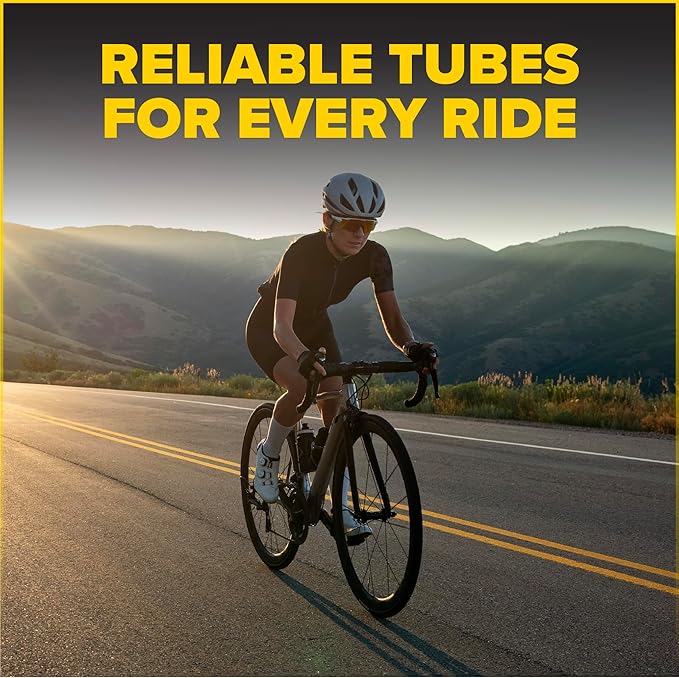 Ultraverse Bike Inner Tube for 700x23-25c, 700x28-32c, 700x35-43c 28 inch Bicycle Wheel Sizes with 48mm Presta Valve - Butyl Rubber Tubes for Road and Gravel Bikes - 2 Tubes, 2 tire levers Included