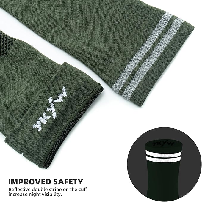 YKYWBIKE Cycling Socks for Men Women-Athletic Crew Bike Socks,Compression Biking Socks for Men Cycling,MTB Riding Socks