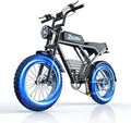 Electric Bike for Adults,48V 20AH - Peak Power 1500/3000W Brushless Motor Electric Bicycle - Max Speed 31-35MPH - Max 80 Miles Range - 20" x 4.0" Fat Tire Dirt E-Bike,7-Speed - UL 2849