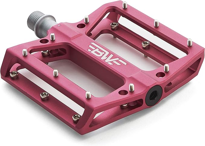 Berm Platform Bike Pedals - Lightweight Aluminum Flat Pedals for MTB and BMX