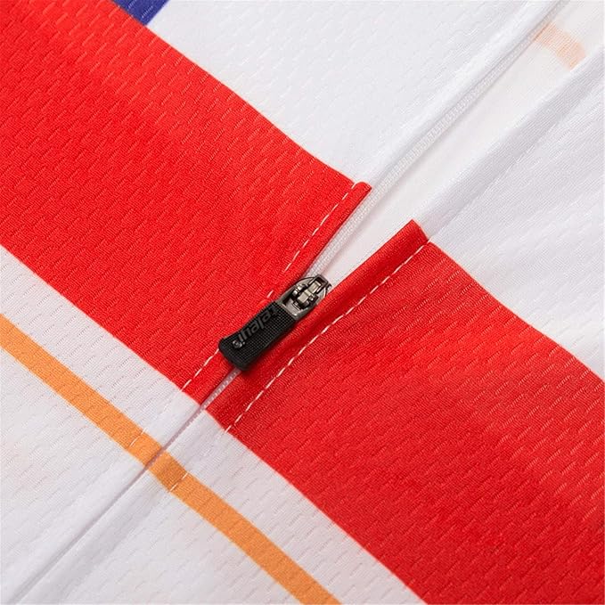 Cycling Jerseys Men Bicycle Short Sleeve Summer Shirt Bike Biking Tops Riding Clothing Flag