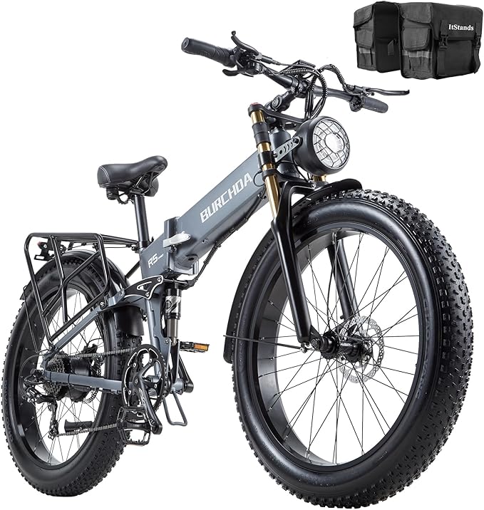 2026 Upgraded Dual Motors AWD Electric Bike for Adults 5000w/3000W/1500W Motor Dirt Ebike 40MPH/30MPH 52V/48V 30Ah/20Ah Battery Up to 90 Miles Long Range 26" Fat Tire Bicycle for Commute Mountains
