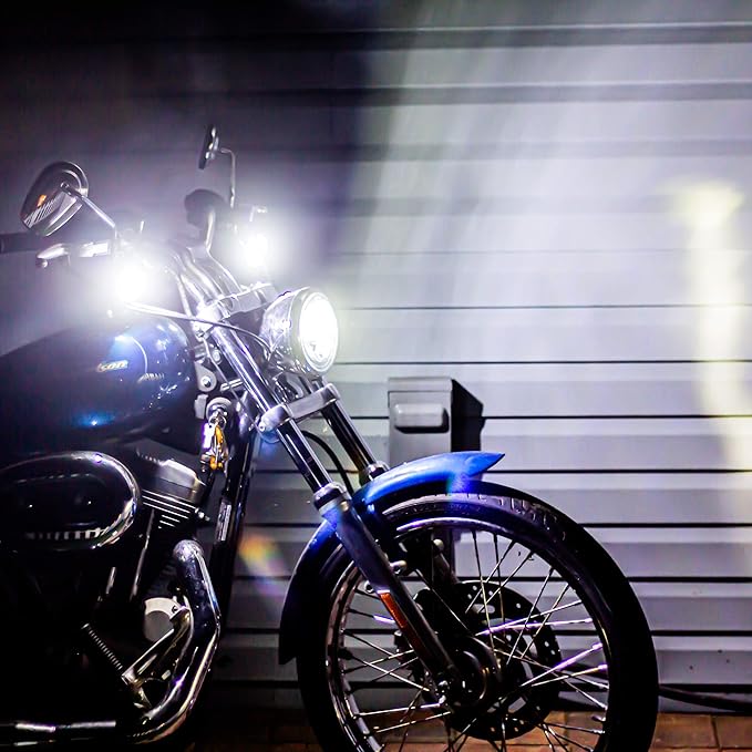 Eagle Lights 8748TS-1156A-G2B-4 Midnight Edition 2 Inch Front and Rear Amber LED Turn Signal Kit Compatibile with Harley Davidson® Motorcycles - 1157 Front / 1157 Rear
