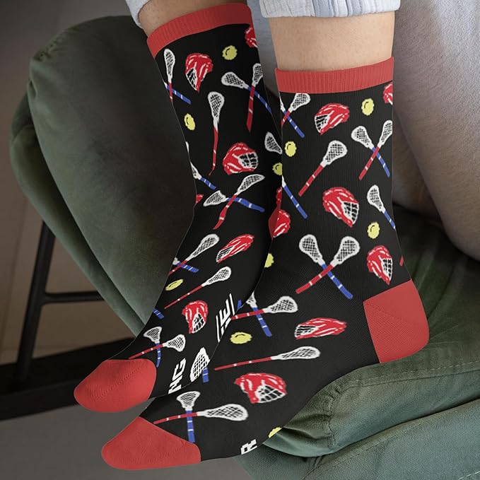 FOURSTUFF Ski, Cycling, Basketball, Golf, Pickleball, Softball, Volleyball, Wrestling, Soccer - Sports Socks for Women Men