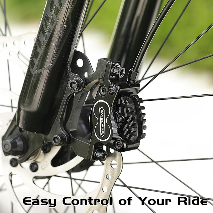 SD-230X MTB Hydraulic Disc Brake Set 2-Pistons/4-Pistons,Aluminum Front and Rear Two-Finger Brake levers,Brake Kit for Mountain Bike