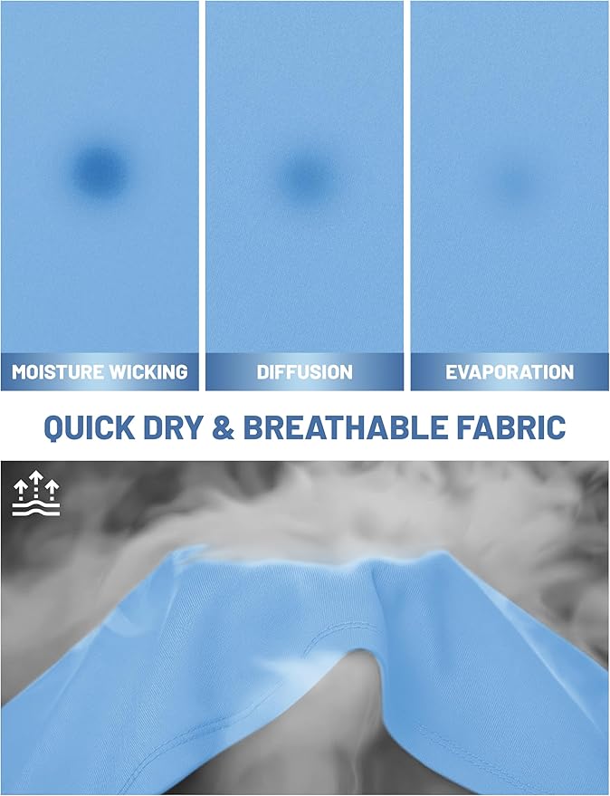 MAGCOMSEN Men's Short Sleeve UPF 50+ T-Shirt Quick Dry Workout Athletic Running Swim Tops Tee Rash Guard Performance Shirts