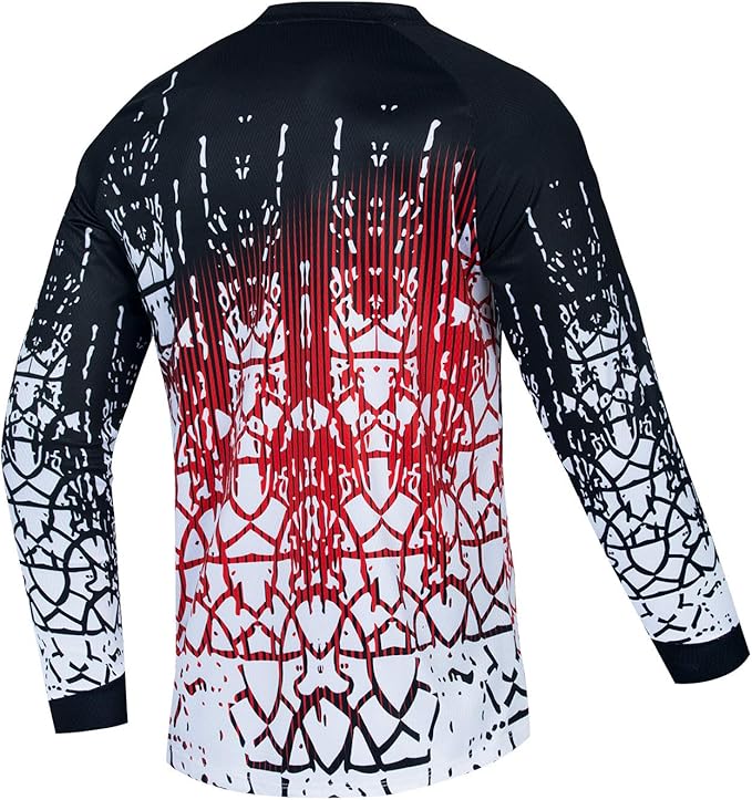 PSPORT Men's Motocross Jersey Long Sleeve Motocross Shirt Men Mountain Dirt Bike Jersey Downhill Riding Racing Clothing Tops