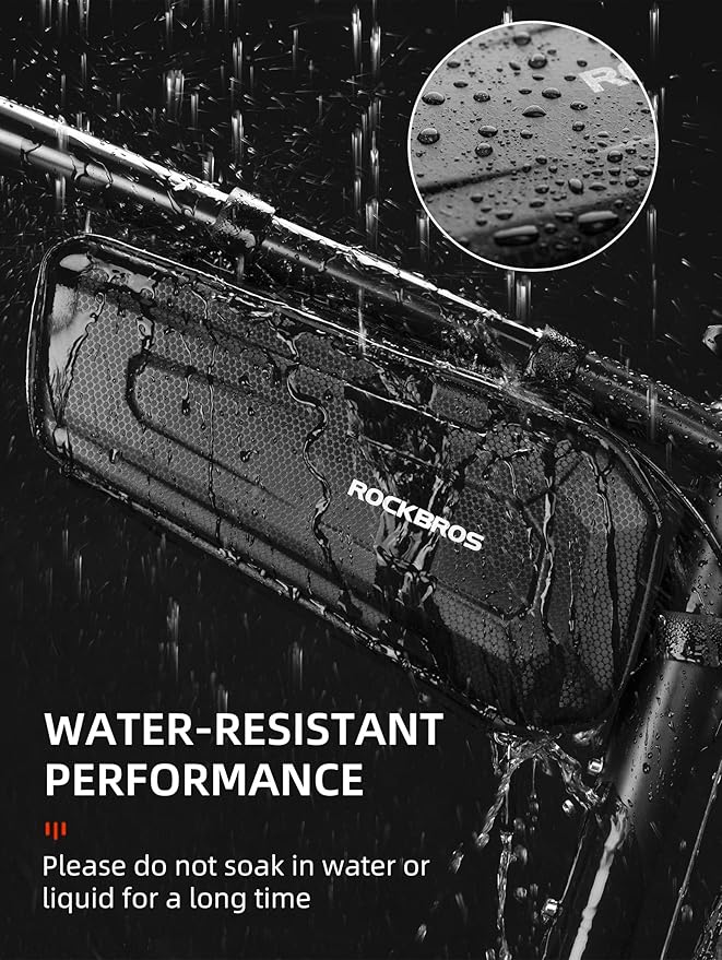ROCKBROS Bike Frame Bag Hard Shell EVA Bike Triangle Bag Bike Top Tube Bag 1.5L Capacity