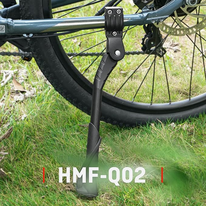 HENMI Bike Kickstand for Adult Bikes, Adjustable Bicycle Kickstand for Most 26"-29", Non-Slip Sole, Aluminum Alloy Material, Kickstand for Mountain Bike