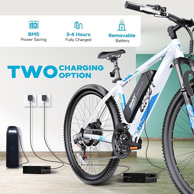 Electric Bike for Adults & Teens - 350W 26" Victor Ebike - 21-Speed, 20Mph Up to 40Miles with Dual Disc Brakes, Commuter E-MTB for Men Women | UL 2849 Certified