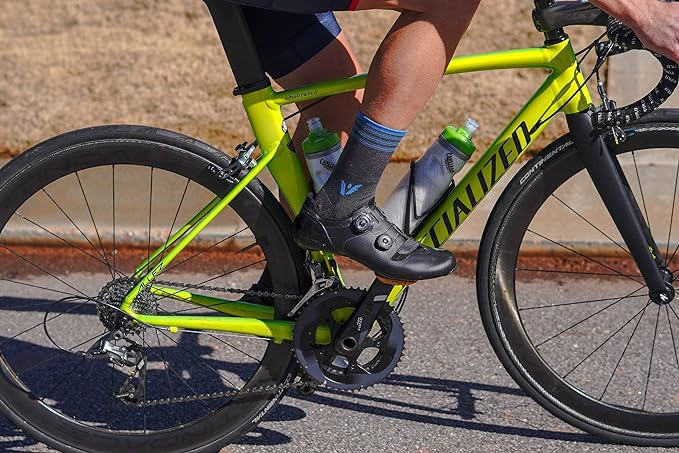 Swiftwick- ASPIRE Crew Cycling Socks, Firm Compression Fit, Moisture Wicking