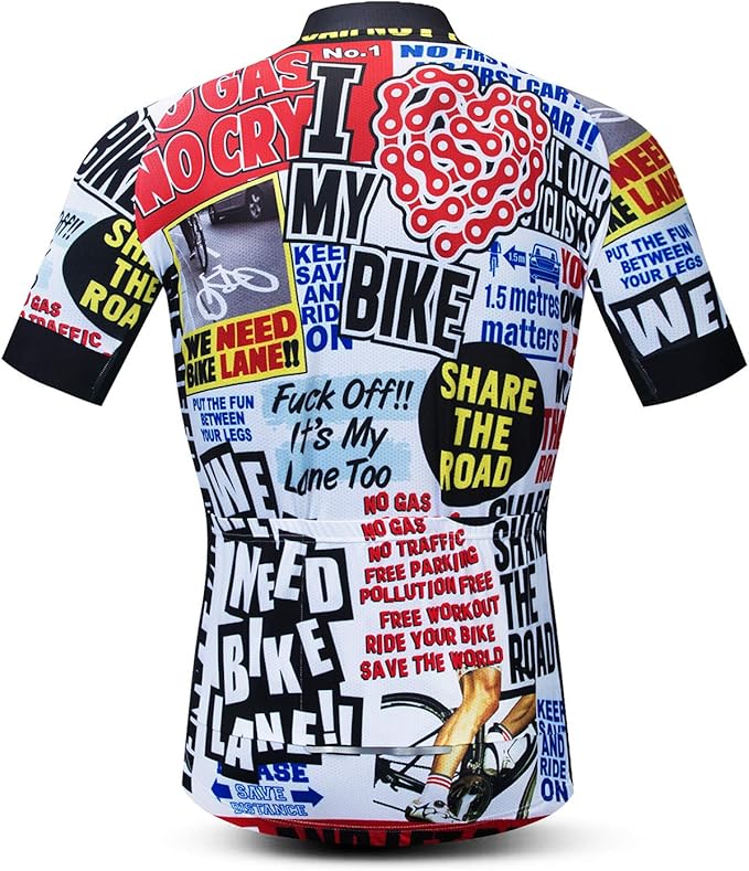 Bike Bicycle Tops Men's Cycling Jerseys Full Zipper MTB Clothing Cycle Clothes