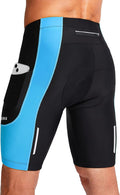 Bikewa Men's Bike Shorts 3D Padded Cycling Road Biking Mountain Riding Biker Bicycle UPF 50+ Cycle Shorts Zipper Pockets