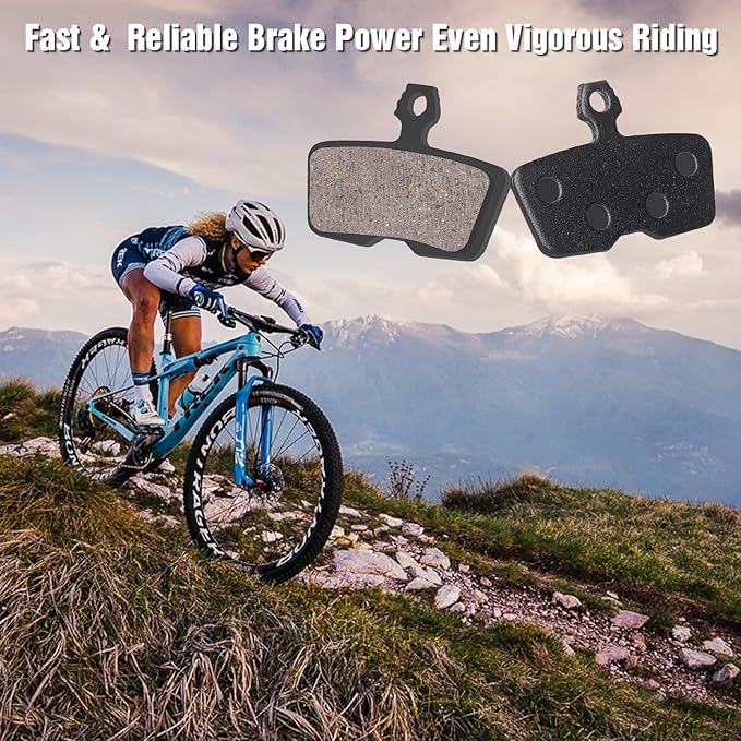 4-Piston MTB Bike Brake Pads Compatible with SRAM Code,Code R,Code RSC and Guide G2 RE/DB8/DB6/DB4 Bicycle Disc Brake Pads for Mountain Bike with Installation Tools