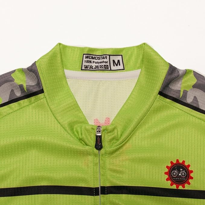 Cycling Jersey Men Full Zip Bike Shirt Racing Top Bicycle Clothing