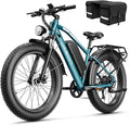 Jasion EB5 MAX Electric Bike for Adults with 2000W Peak Motor, 48V 15Ah (720Wh) Battery Electric Mountain Bike, 26'' x 4'' Fat Tire Ebike, 28+MPH Speed, Cruise Control, with Fenders, Rear Rack