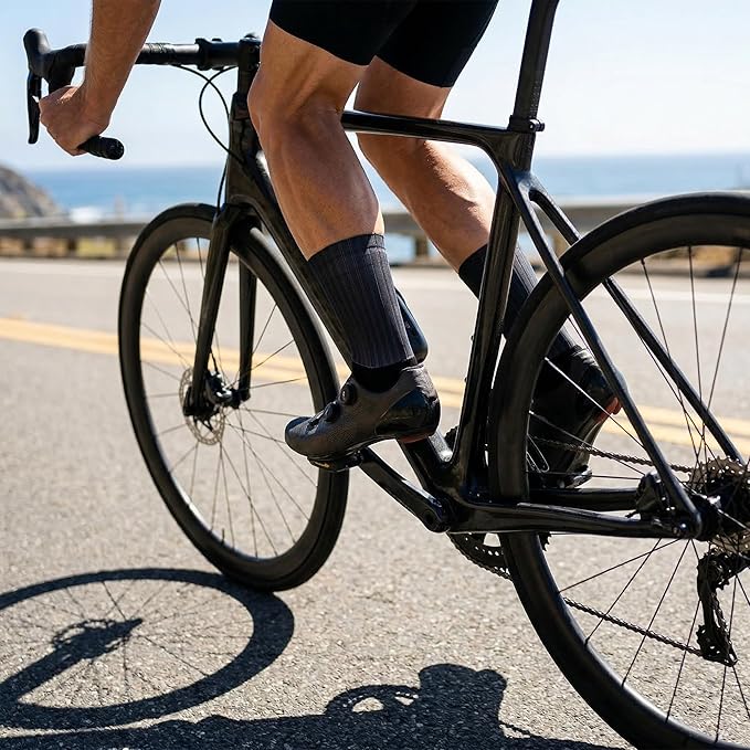 Cycling Socks for Men & Women - 3D Arch Support Compression Bike Socks | Moisture Wicking & Breathable