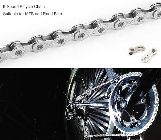 ZONKIE Bike Chain 9-Speed 116 Links