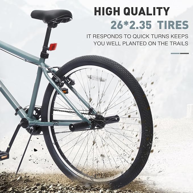 Freestyle Teen Bike Double Disc Brakes 26 inch BMX Bike High-Aluminum/Carbon Steel Frame, for for Teen Bike and Adult Bikes, with 2 Pegs, Bicycles for Men and Women, Multiple Colors