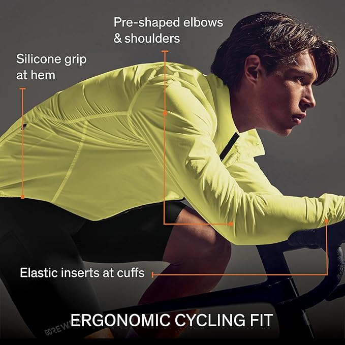 GOREWEAR Spinshift Men’s Cycling Windbreaker Jacket | Lightweight, Packable, Water-Repellent Bike Jacket for Men